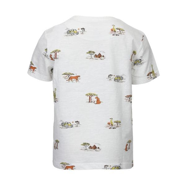 WHITE GRAPHIC S/S TSHIRT