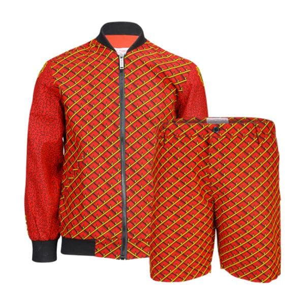 ANKARA SHORT SET WITH JACKET