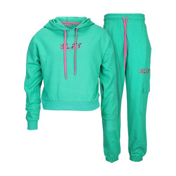 GREEN HOODIE SET
