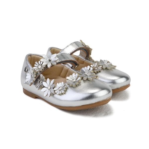 SILVER PATENT FORMAL SHOES