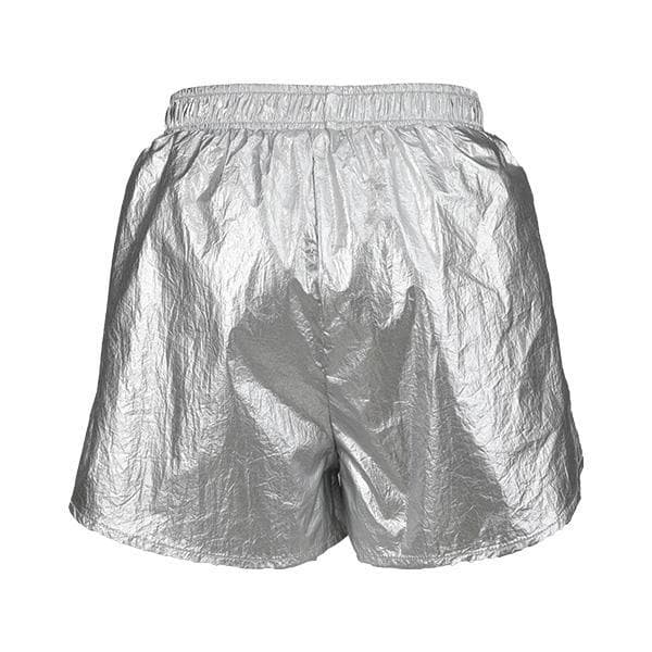 SILVER METALLIZED SHORTS