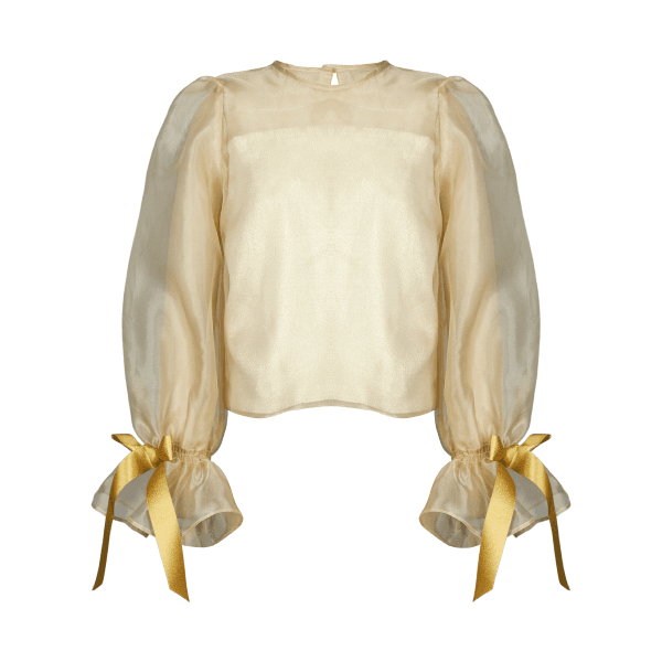 GOLD ORGANZA SKIRT SET