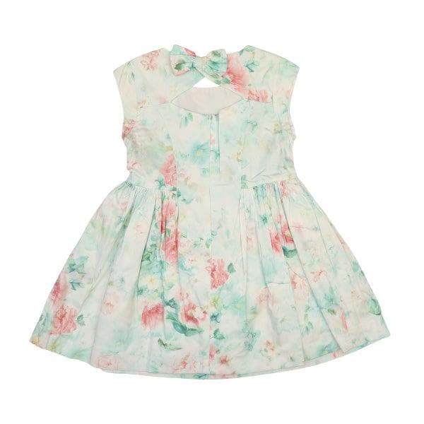 LAKE PRINTED SATIN DRESS
