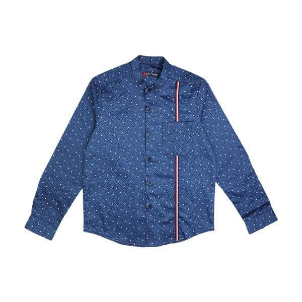 STAR PRINT COTTON L/S SHIRT