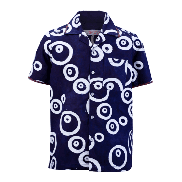 BLUE ECCENTRIC ADIRE S/S SHIRT
