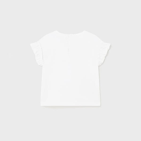 WHITE BLOUSE WITH GRAPHIC