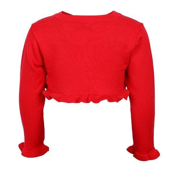 RED KNITTING  CARDIGAN