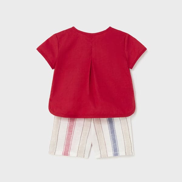 RED SHORT SET