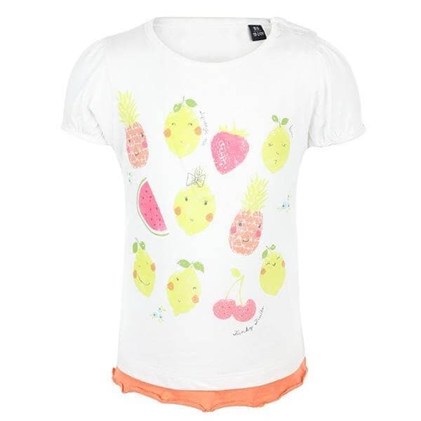 WHITE FRUIT BABY TOP