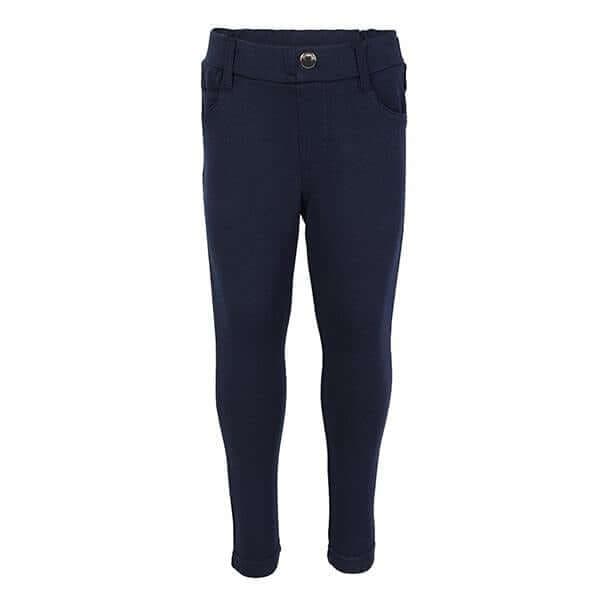 NAVY BASIC KNIT PANTS