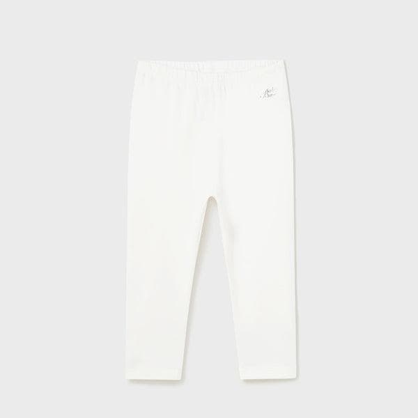 WHITE PLAIN LEGGINGS