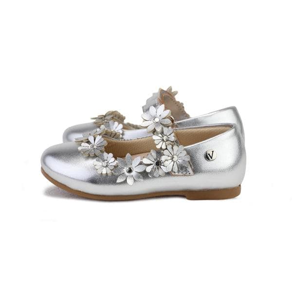 SILVER PATENT FORMAL SHOES