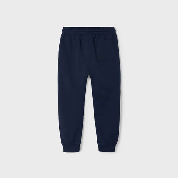 NAVY BLUE CUFFED FLEECE JOGGERS