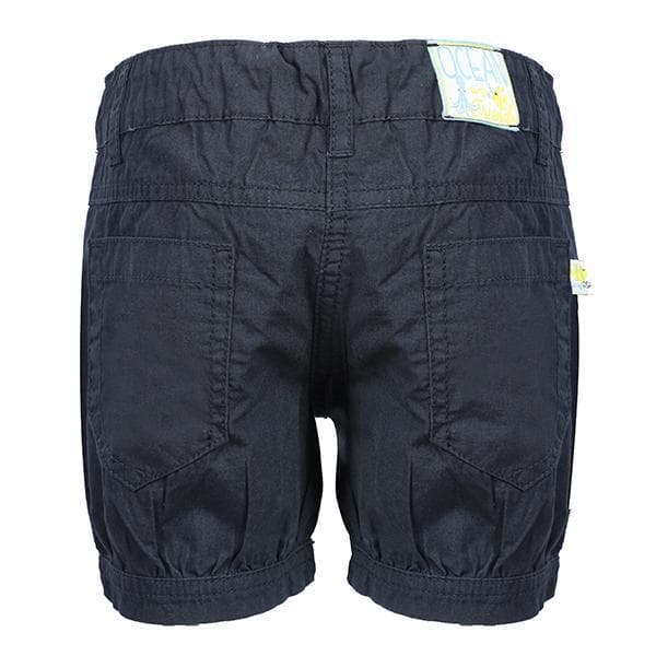 DARK BLUE WOVEN SHORTS