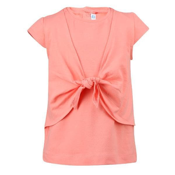 PINK WRAP TIE TSHIRT