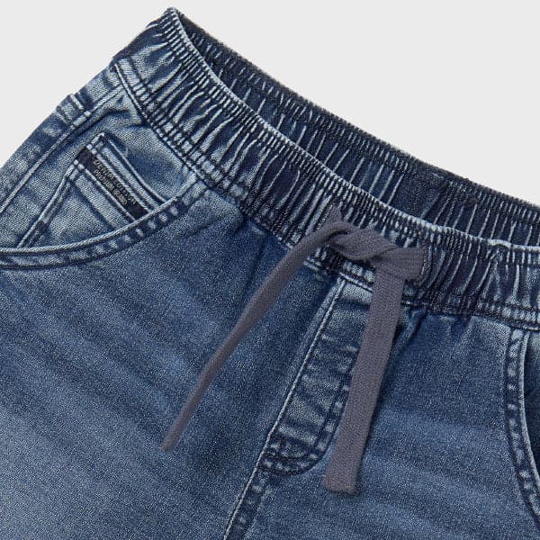 DEEP BLUE DENIM SHORT