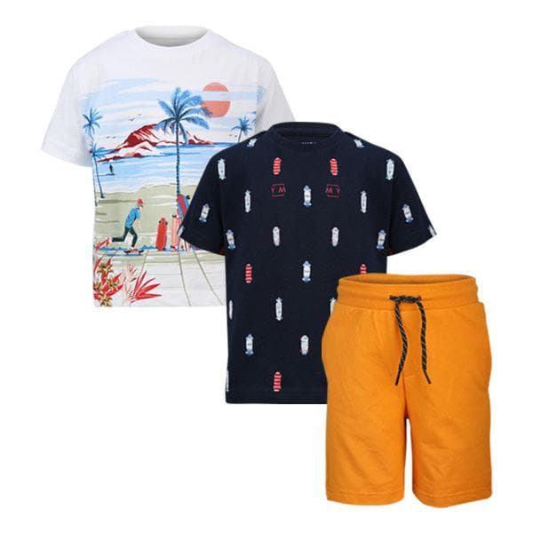 3PC MULTICOLOUR SHORT SET
