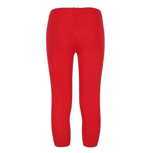 RED BASIC SHORT LEGGINGS