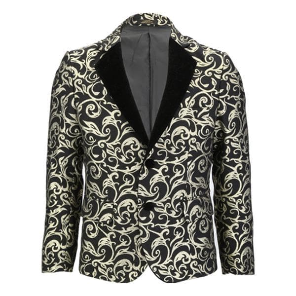 GOLD DAMASK 2 PIECE SUIT