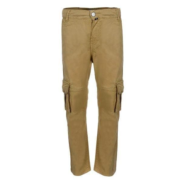 BROWN REGULAR FIT CARGO PANT