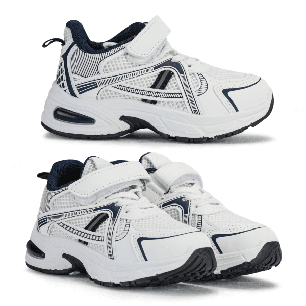 WHITE/BLUE SNEAKERS