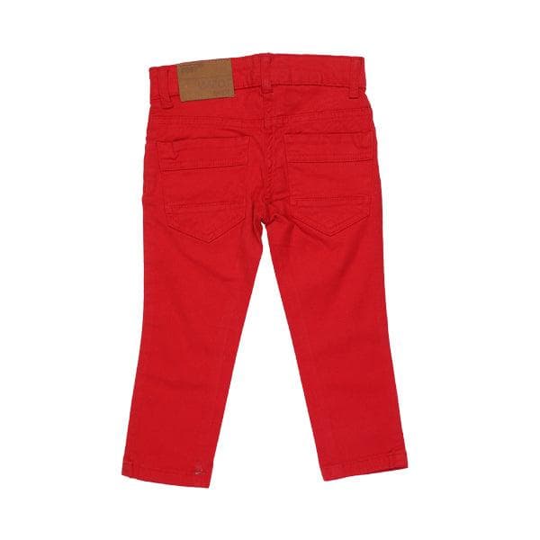 RED REGULAR TROUSERS