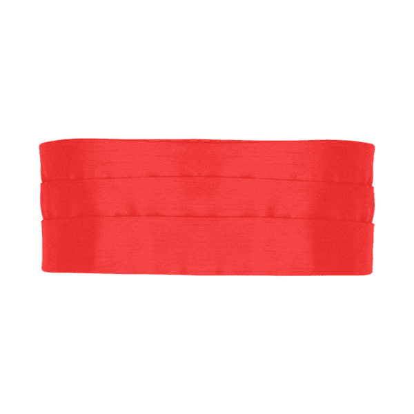 RED SATIN CUMMERBUND