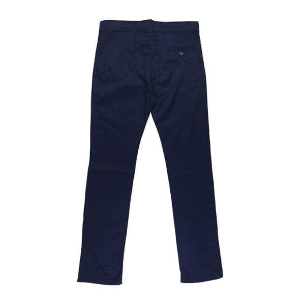 NAVY BASIC CHINOS TROUSERS