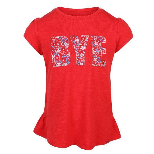 CAERMINE RED EMBROIDERED TOP