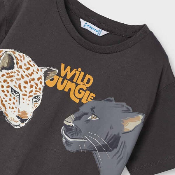 GREY PRINTED S/S TSHIRT