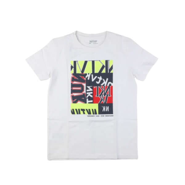 WHITE S/S BASIC T-SHIRT