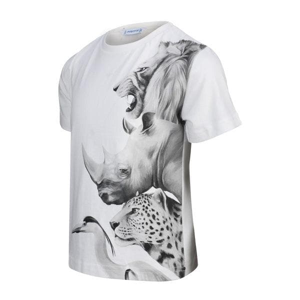 WHITE GRAPHIC S/S TSHIRT