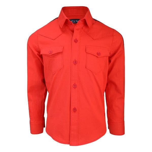 RED COTTON SHIRT