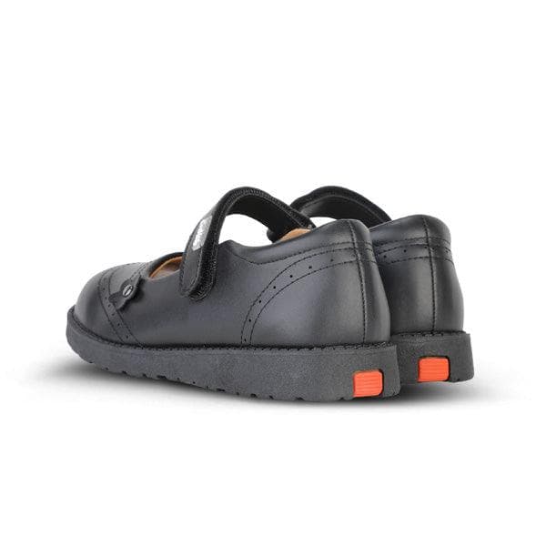 BLACK VELCRO GIRLS SCHOOL SHOES