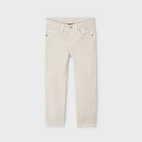 BEIGE TWILL TROUSER