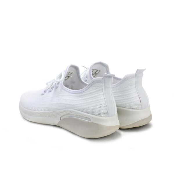 WHITE LACE UP SNEAKERS