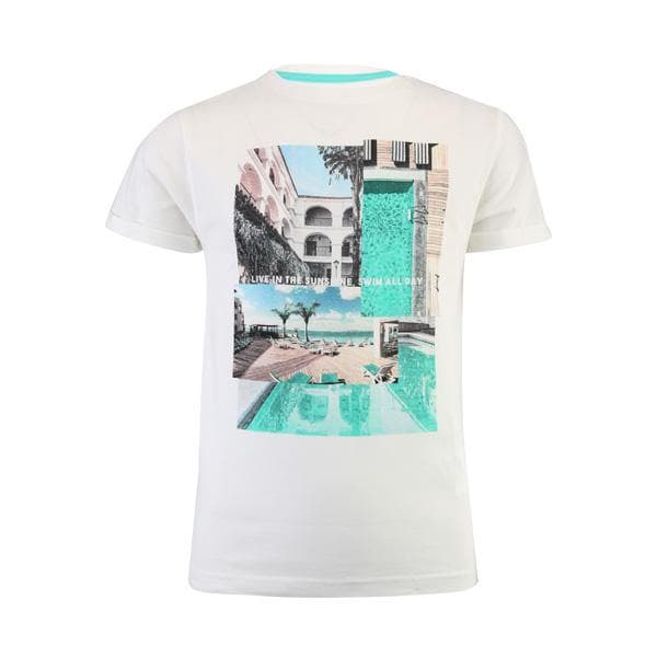 WHITE S/S GRAPHIC TSHIRT