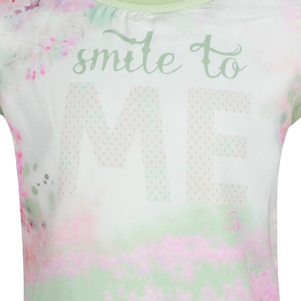 AQUA FLORAL TSHIRT