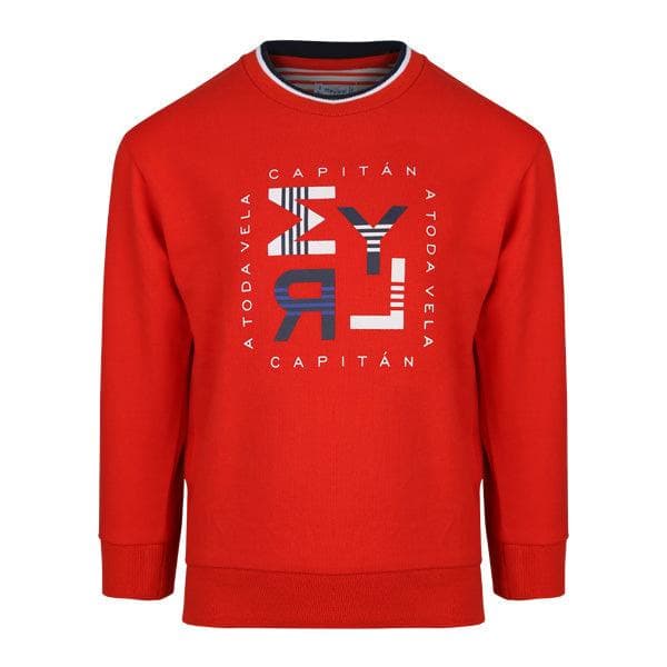 RED PRINT PULLOVER