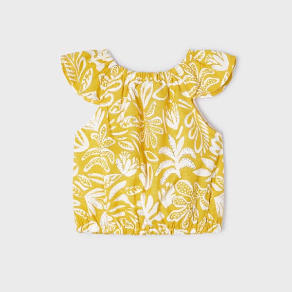 YELLOW PRINT BLOUSE