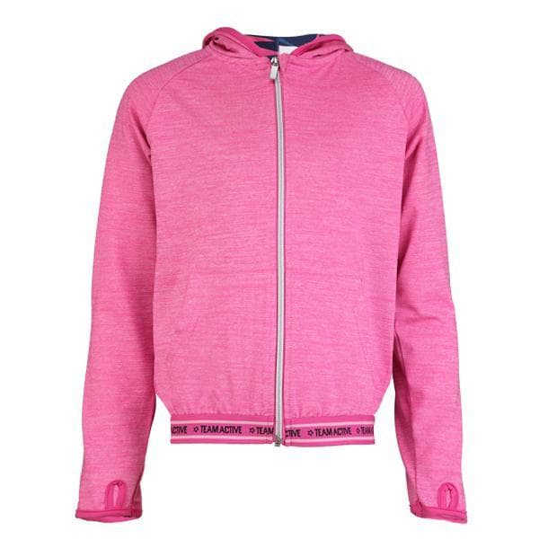 PINK L/S ZIPPER HOODIE JACKET