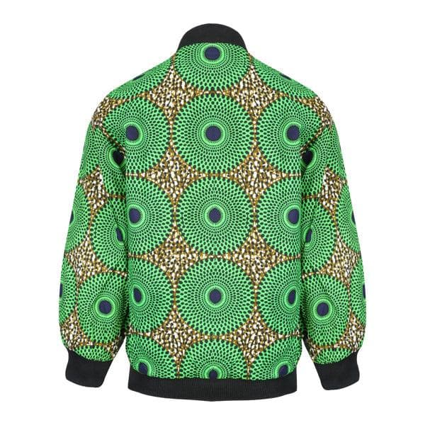 GREEN ANKARA VERSITY JACKET