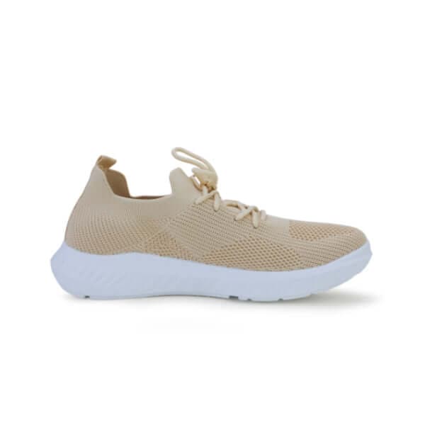 UNISEX BEIGE  LACE UP SNEAKERS