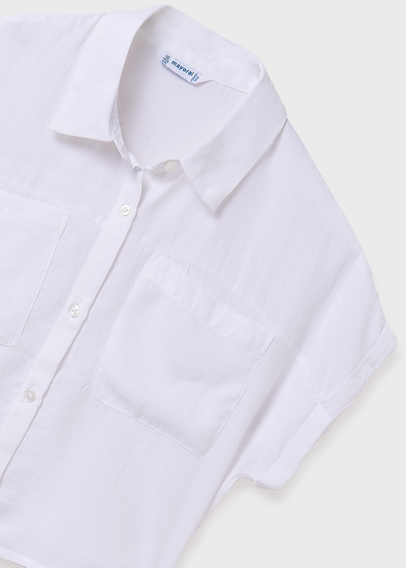 WHITE S/S BLOUSE