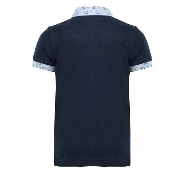 NAVY S/S PIQUE POLO