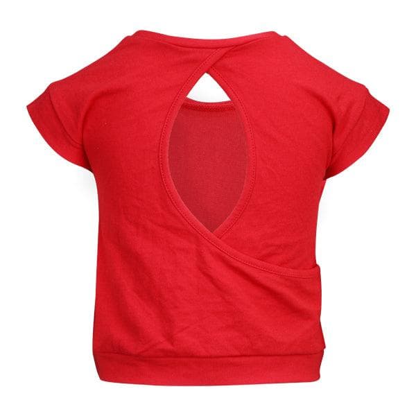 CARMINE RED S/S TOP
