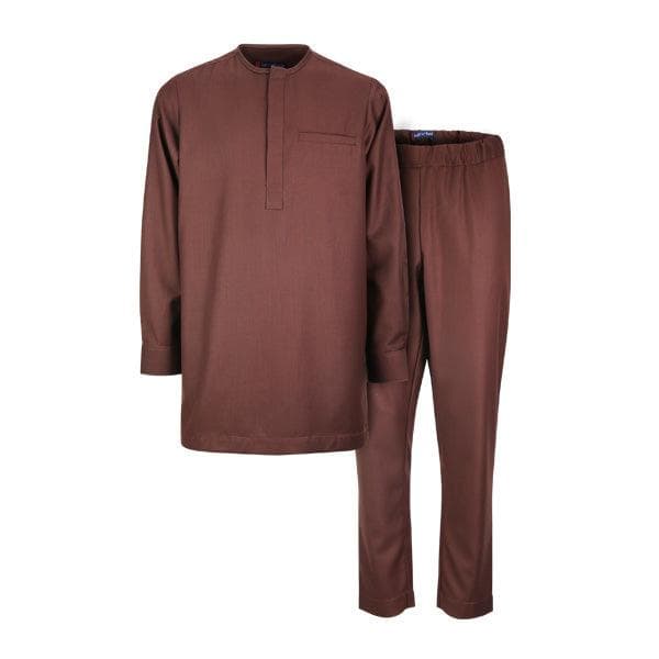 CHOCOLATE BROWN TUNIC TROUSER SET
