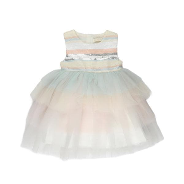 MULTICOLOR SEQUINS TULLE DRESS (sample)