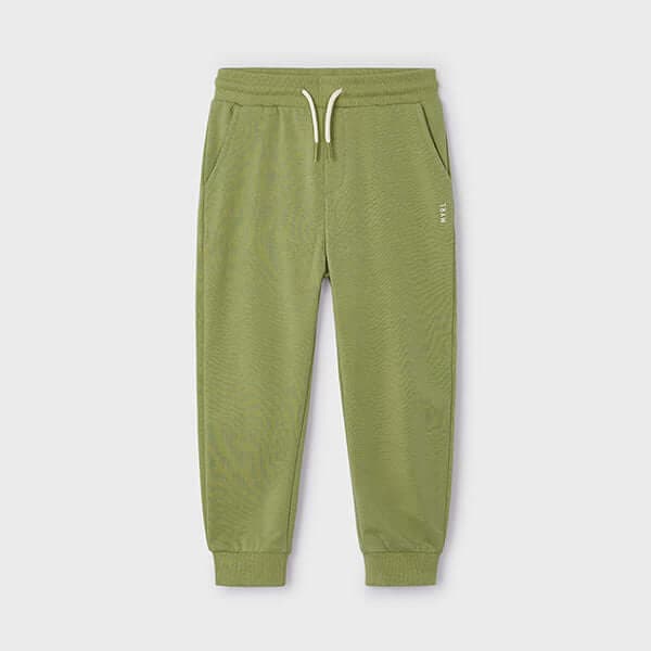 GREEN CUFFED JOGGERS