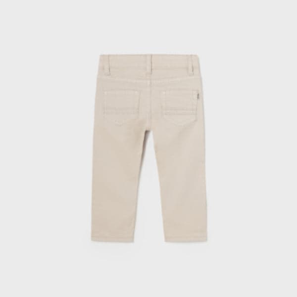 CREAM SLIM FIT TROUSER